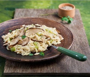 Paste din orz fără gluten și ciuperci uscate